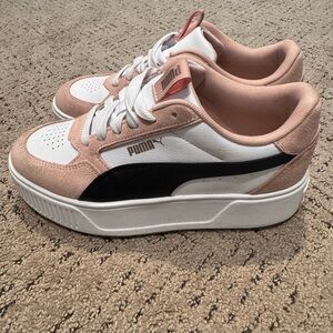 Puma Women's Blush and White Sneakers